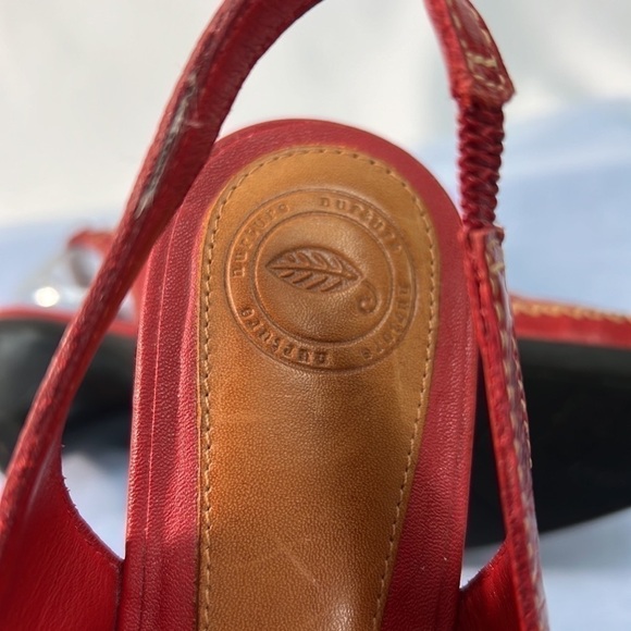 Nurture by Lamaze Red leather slingback moccasins size 7 - Picture 6 of 9